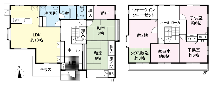 裾野市呼子間取図、配置図-01